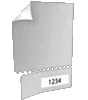 Eintrittskarte DIN A5 perforiert & 1 x nummeriert (4/0 einseitig bedruckt)